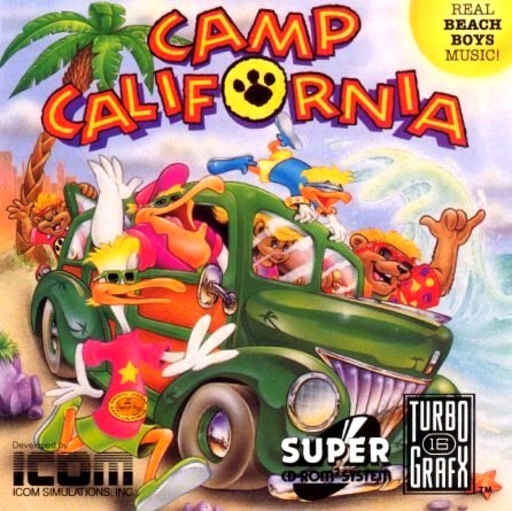 Camp California box art for TurboGrafx CD